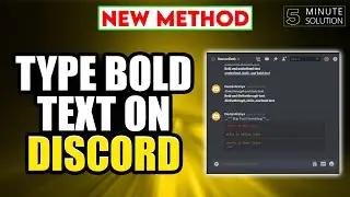 How to type bold text on discord 2024