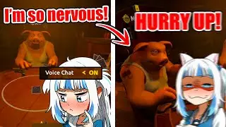 Gura Gets Too Nervous Joining Voice Chat but Suddenly Calls Out This Viewer【Hololive EN】