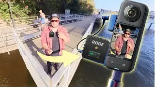 Insta360 X3 with a WIRELESS MIC - SUPER EASY