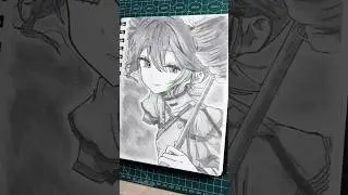 Kasane Teto Speed Drawing #anime #drawing #shorts #miku #hatsunemiku