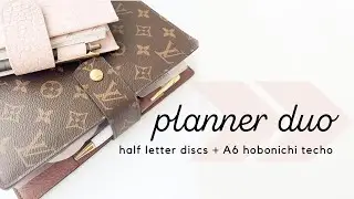 planner duo | half letter discbound planner + a6 hobonichi techo