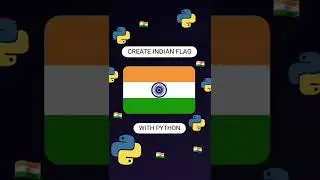 Create Indian Flag in Python #python #basic2smart #coding #pythonprogramming #indianflag #indian