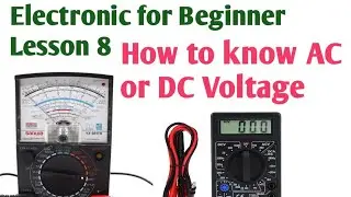 How to know ac Voltage and dc Voltage with multimeter