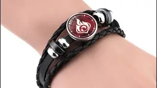 Pulsera Genshin Impact Luminosa Con Los 7 Elementos Intercambiables (Anemo, Pyro, Electro, Hydro…)