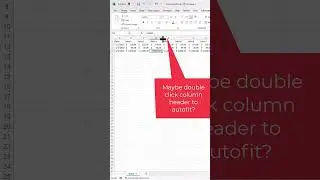 Stop Manually Adjusting: Excel's Autofit Hack - Excel#Shorts