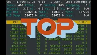 Analysis with top in Linux