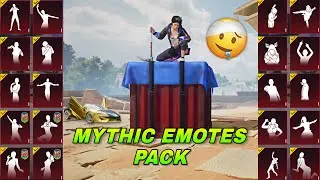 ALL MYTHIC EMOTES PACK PUBG 🙀 - ATTITUDE EMOTES 😈 - FULL HD QUALITY 🔥 - RETRO DANCER SET 😍