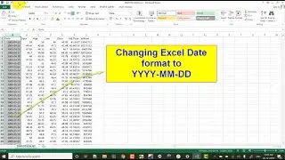 Changing Date Format Permanently in Excel to YYYY MM DD