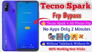 Tecno Spark 4  FRP BYPASS 2024 (Without PC) New Trick Tecno Spark All Phone Frp Bypass New Solution