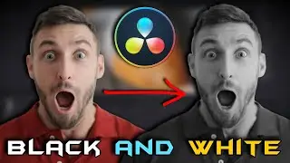 How To Turn ANYTHING Black and White In 3 Clicks - Davinci Resolve