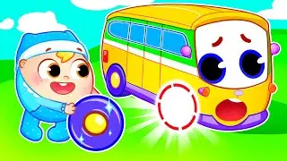 Toy Bus Lost a Wheel Song 🚌 Kidsy Bitsy Songs For Toddlers