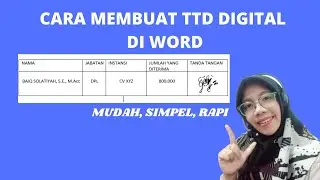 CARA MEMBUAT TANDA TANGAN DIGITAL KE WORD #TTDKEWORD #MICROSOFTWORD