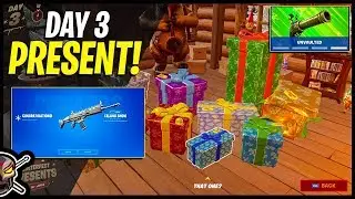 Winterfest PRESENT OPENING Day 3 | Falling Snow Wrap Showcase (Fortnite Battle Royale)