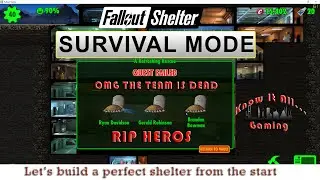 Fallout Shelter - Survival Mode - The Perfect Start 2021 - Part 11 - The whole quest team dies