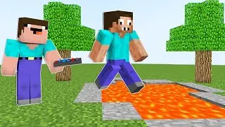 НУБ УПРАВЛЯЕТ ТЕЛОМ ПРО В МАЙНКРАФТ ! НУБИК И ПРО ТРОЛЛИНГ ЛОВУШКА В MINECRAFT Дак Плей