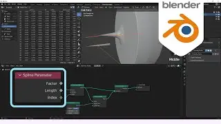 Spline Parameter -- Geometry Nodes -- Learning Blender