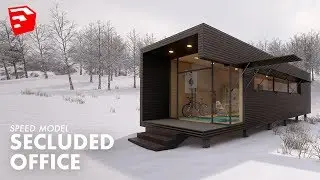 Winter Office | 3d Architecture Speed Model  | Sketchup & Lumion 8