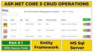 ASP .NET CORE MVC CRUD OPERATION WITH ENTITY FRAMEWORK CORE STEP BY STEP