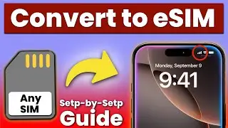 How to Convert Physical SIM to eSIM on iPhone? Physical SIM ko iPhone me eSIM Kaise Banaye