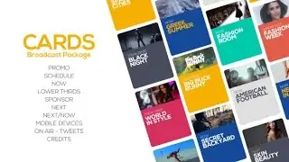 After Effects Template: Cards Broadcast Package