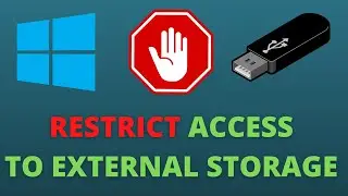 Restrict/Deny/Block access to removable storage devices on Windows 10/windows 11 easy tutorial