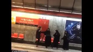 Woman kicks morality police In Stomach who try to make her wear hijab in Iran