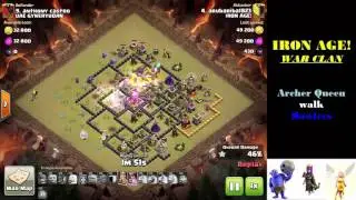 Bowler Queen Walk th10 3 star attack iron age! clan war