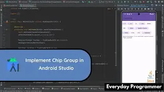 How to implement Chip Group in Android Studio