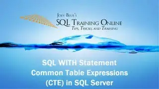 SQL With - How to Use the With (CTE) Statement in SQL Server - Quick Tips Ep35