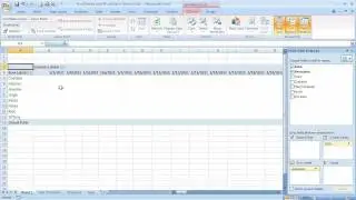 How to create/insert a PivotTable in Excel 2007 (Excel 07-102)