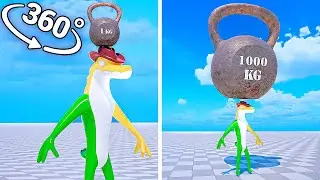 Gummigoo VS 1000 kg in 360° video | VR / 8K | ( The Amazing Digital Circus Animation )