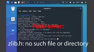 LINUX ERROR FIX: Fatal error zlib.h: no such file or directory