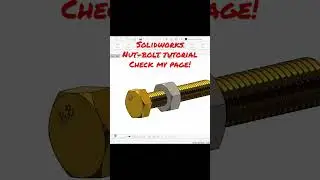 Master the thread feature in solidworks 