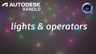 Arnold tutorial - How to randomly change the color of lights using operators in C4DtoA