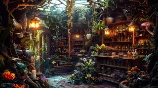 Enchanted Exotic Spa Plant Shop | Magical Flute Music & Mystery Nature for Healing, Meditation