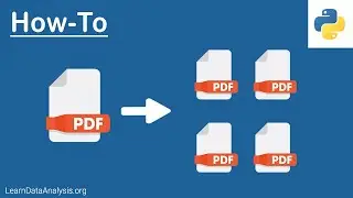 How to split a PDF file into single files using Python