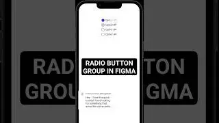 How to create an interactive group of radio buttons in figma tutorial 