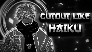 How to make cutout like Haiku | Cutout + Shading Tutorial #Tutorial