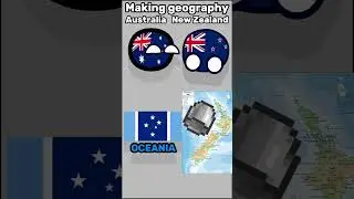 feat. @TGYT.69 - Making Countrys Geography - Australia vs New Zealand #shorts #memes