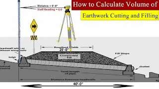 How to Calculate Volume of Earth Cutting and Filling by using auto level| Road Cutting and Filling