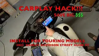 Harley Davidson Street Glide ST 117 CarPlay install video Save $$$ with this HACK HD Touring Models