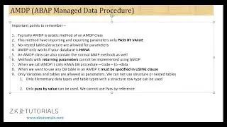 13.2 AMDP Class In SAP Part 2| ABAP On HANA