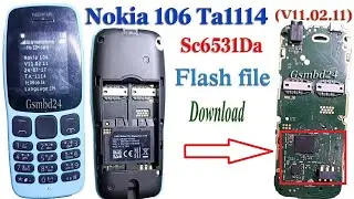 Nokia 106-TA-1114 Sc6531Da V11.02.11) New Flash File Download / Flashing with Cm2