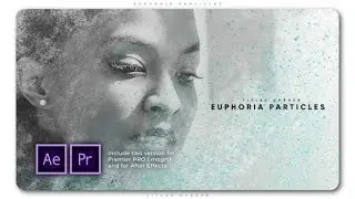 Premiere Pro Template: Euphoria Particles Titles Opener + Free Font