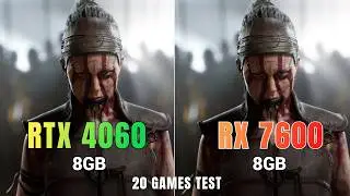 Nvidia RTX 4060 vs AMD RX 7600 in 2024 (20 Games Test)