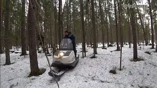 ПОСЛЕДНЯЯ ПОЕЗКА НА СНЕГОХОДЕ "БУРАН" В ПОИСКАХ ГЛУХАРИННОГО ТОКА.Март-Апрель 2024г.