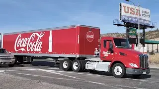 Truck Spotting USA, busy Arizona highway traffic with vehicle engine sounds