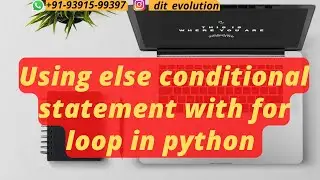 Using else conditional statement with for loop in python