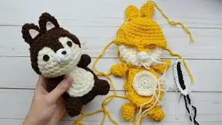 Crochet Chipmunk in the Making | Amigurumi Assembly | Free Pattern