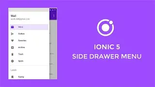 Ionic 5 Side Drawer menu